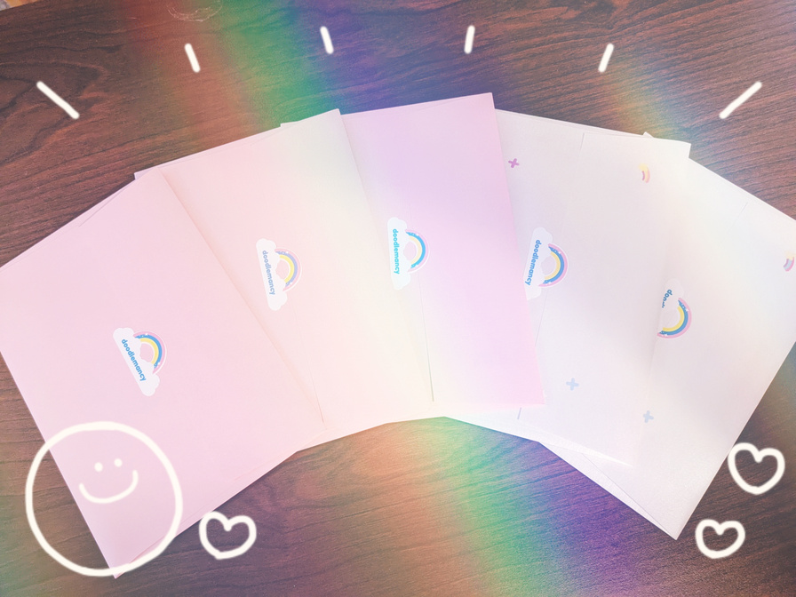 pink & shiny envelopes from 2022