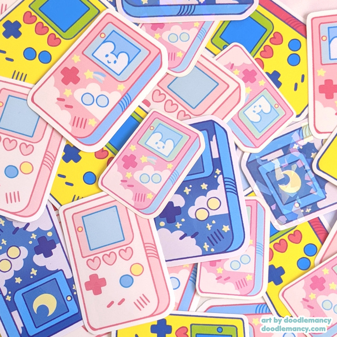 pile of Friend/Sleepy/Vibrant/Pastel boy stickers