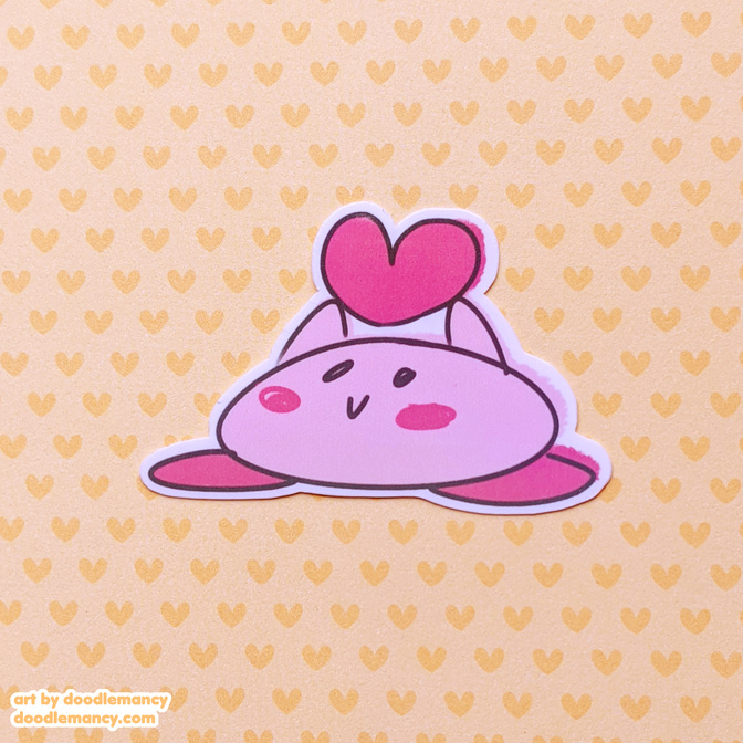 Weird Little Guy Who Loves You Sticker (Kirby)