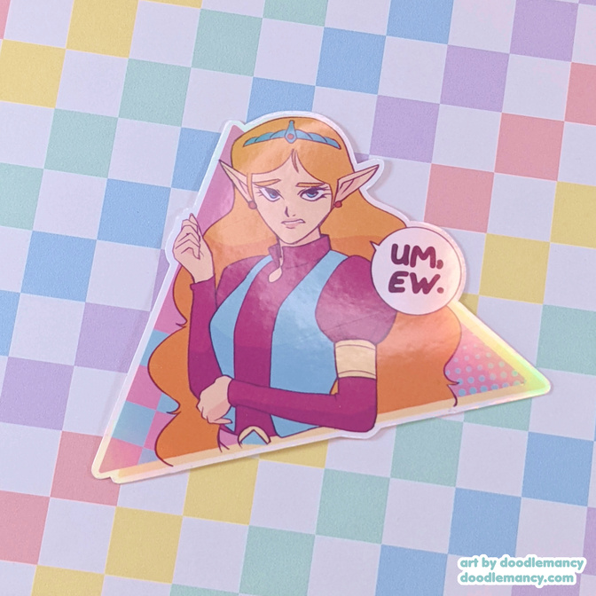 Cartoon Zelda sticker (The Legend of Zelda)