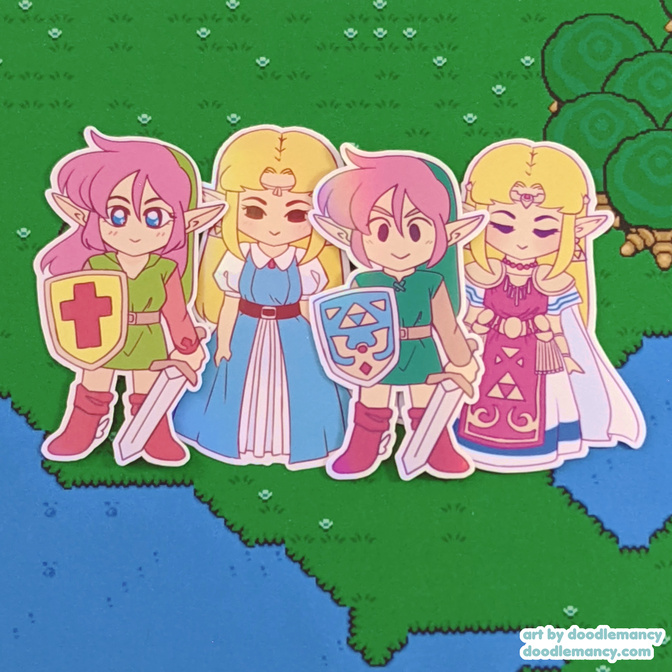 Zelda stickers from 2022