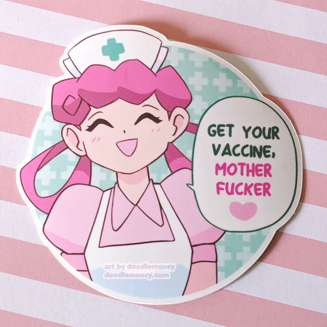 Joyful Vaccination Reminder Sticker (Pokemon)