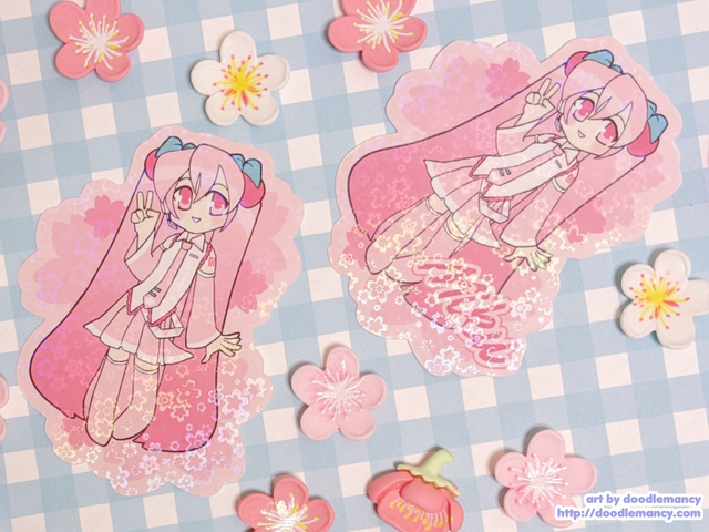 Sakura Miku stickers