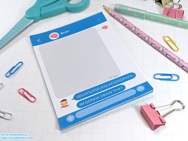 Big Brain Genius Artist Notepad