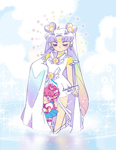 Sailor Cosmos &amp; Sailor Chibichibi (Sailor Moon)