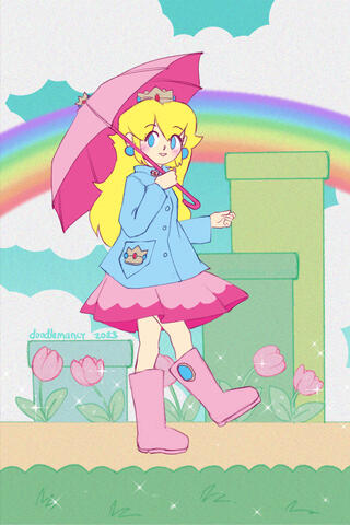 Rainy Peach (Super Mario Bros.)