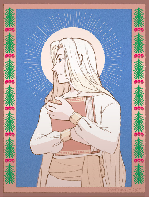 Portrait of Elemere (character from Iron Company, my visual novel project)