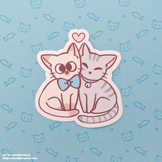 Lovey Kitties Sticker