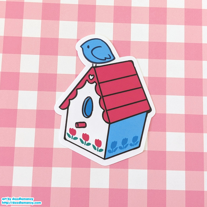 Birdhouse Sticker